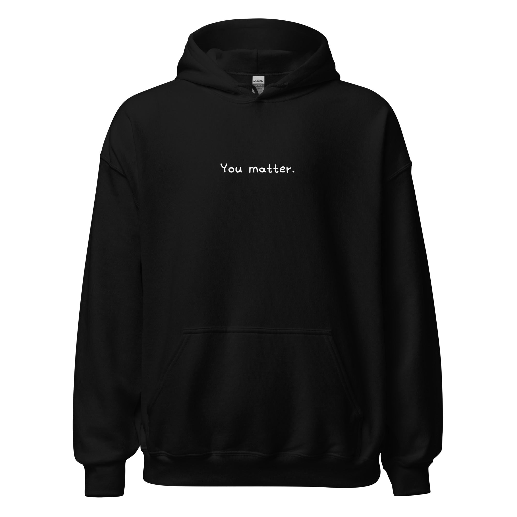 Grey you store matter pullover hoodie